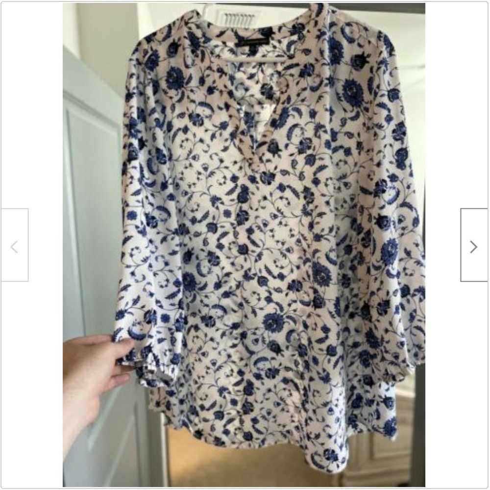 Adrianna Papell Floral Print Top